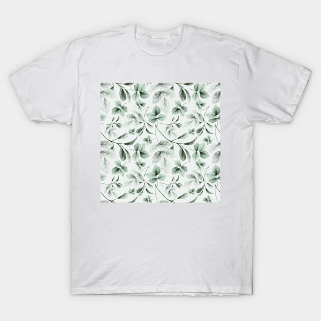 Watercolor leaves 2 T-Shirt by B&K